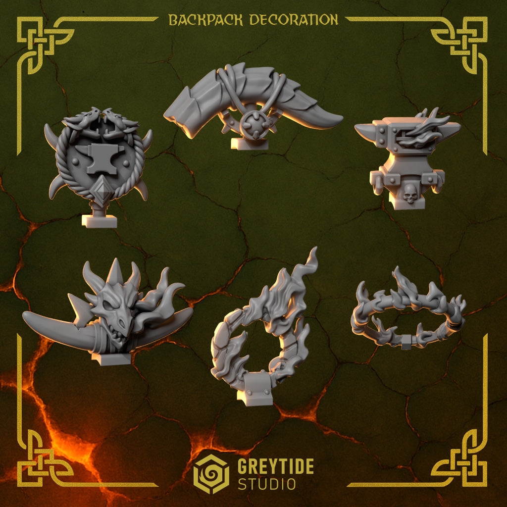 Anvil Wardens Backpack Decorations