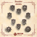 Crimson Lords Shoulder Shields