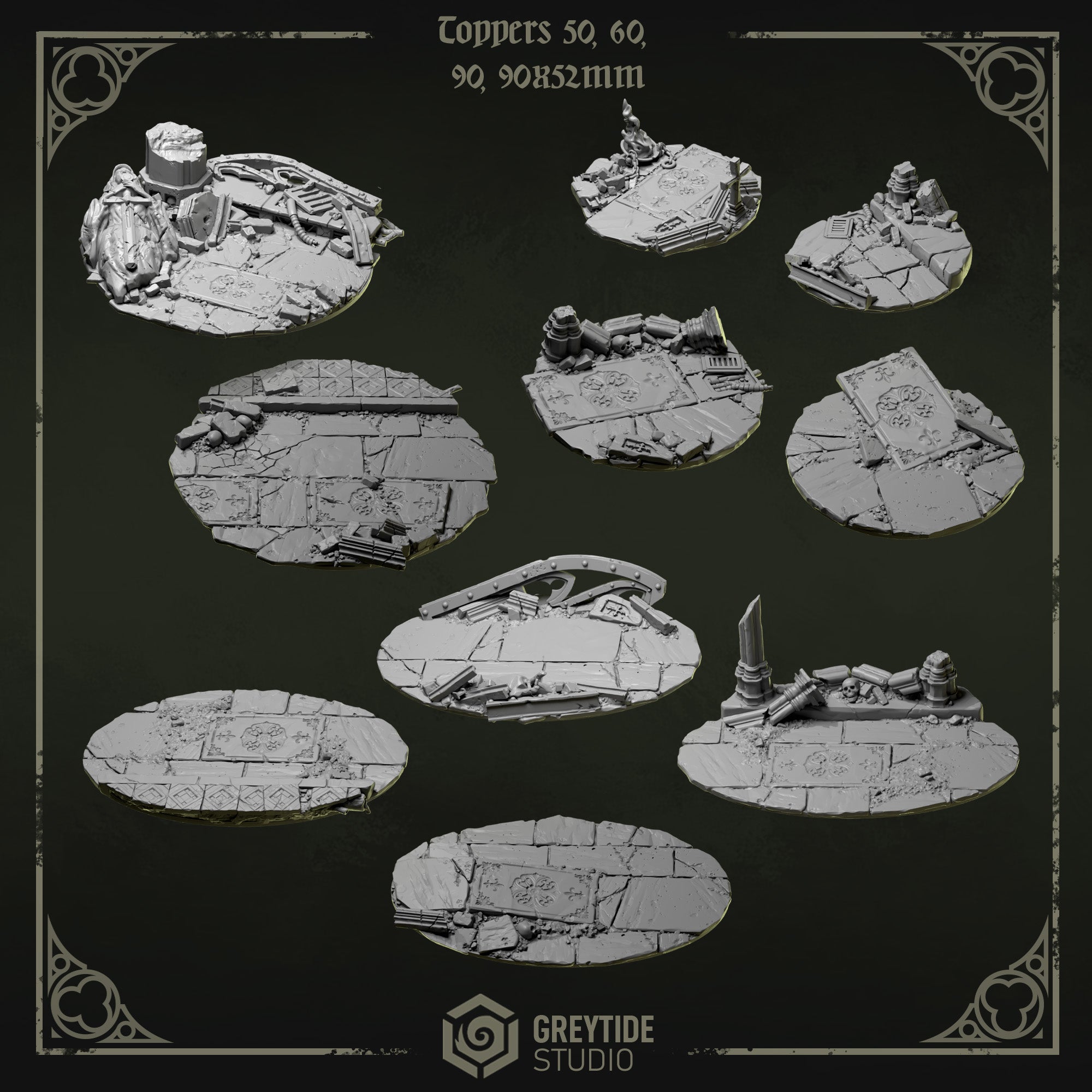 LP/ED Base Toppers 50/60/90/90x52mm